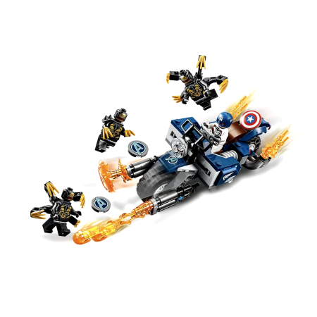 LEGO Super Heroes 76123 Kapitan Ameryka: Atak Outriderów Marvel